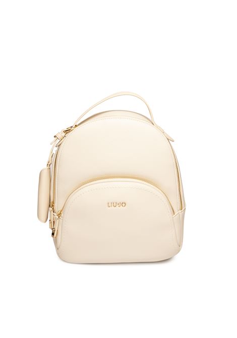 backpack with cream logo LIU JO | AA5157E0058MANHATTAN-X0459